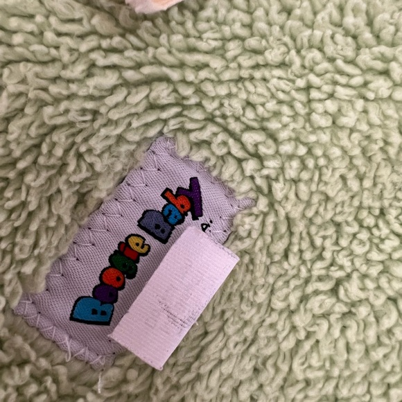 boogie baby giraffe and monkey baby Blanket green and blue - Picture 7 of 7